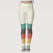 Leggings Bandes rétro classiques (Devant)