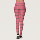 Leggings Bandes roses et brunes (Dos)