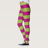 Leggings Bandes roses et vertes (Gauche)