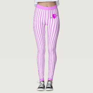 Leggings Bandes roses sur PINK