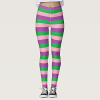 Bandes roses, violettes et vertes