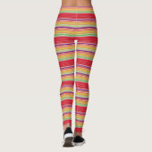 Leggings Bandes rouges mignonnes (Dos)