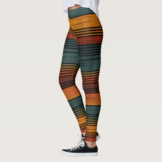 Leggings Bandes rustiques chaudes (Gauche)