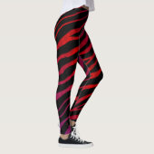 Leggings Bandes SpaceTime arrachées - Violet/Rouge (Droite)