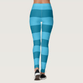 Leggings Bandes turquoise (Dos)