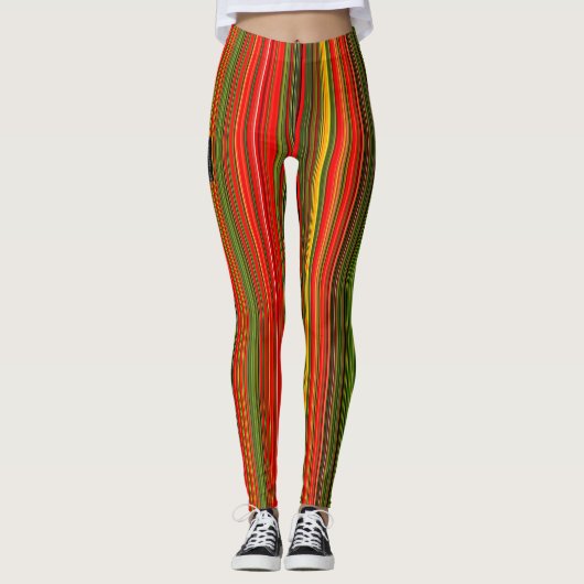 Leggings Bandes verticales colorées (Devant)