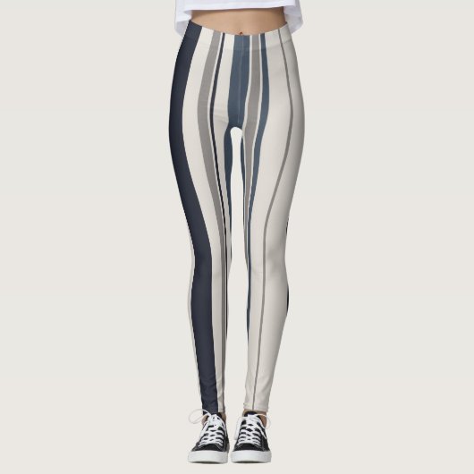 Leggings Bandes verticales en gras (Devant)