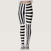Leggings Bandes Verticales Et Horizontales (Devant)