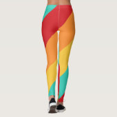 Leggings Bandes verticales multicolores (Dos)