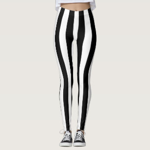 Leggings Bandes verticales noires