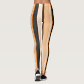 Leggings Bandes verticales orange contemporaines efficaces (Dos)