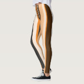 Leggings Bandes verticales orange contemporaines efficaces (Gauche)