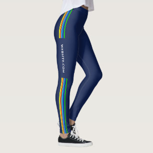Leggings Bandes verticales personnalisées du site Web de l'
