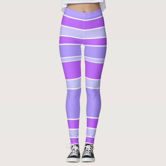 Leggings Bandes violettes (Devant)