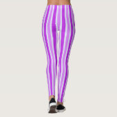 Leggings Bandes violettes et blanches (Dos)