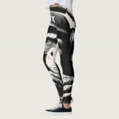 Leggings Banksy DJ Monkey Gorilla Chimp (Gauche)