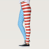 Leggings Bannière étoilée (bleu-clair/rouge) (Gauche)