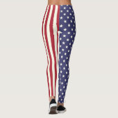 Leggings Bannière étoilée patriote Etats-Unis V2 de drapeau (Dos)