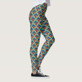 Leggings Bargello coloré broderie Boho Chic Motif (Droite)
