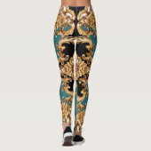 Leggings Baroque d'or, décoration luxueuse. (Dos)