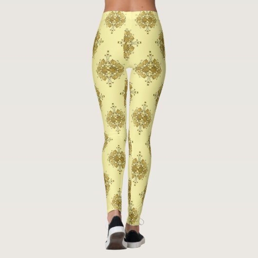 Leggings Baroque d'or d'été (Dos)