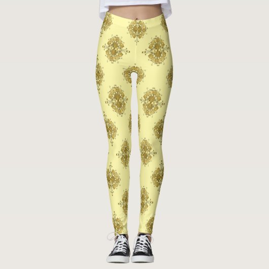 Leggings Baroque d'or d'été (Devant)