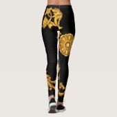 Leggings Baroque d'or, éléments ornementaux. (Dos)