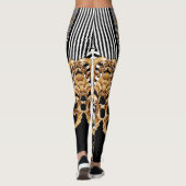 Leggings Baroque doré, décoration complexe. (Dos)