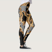 Leggings Baroque doré, décoration complexe. (Droite)
