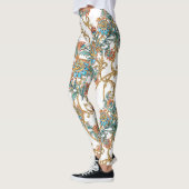 Leggings Baroque Floral Élégant Doré (Gauche)