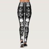 Leggings Baroque Gothique Stripe crâne (Dos)