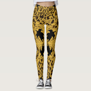 Leggings Baroque léopard, Poster de animal orné