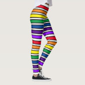 Leggings - Barres de couleur arc-en-ciel (Droite)