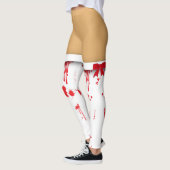 Leggings Bas d'infirmières squelettés de sang d'Halloween (Gauche)