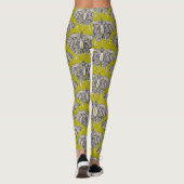 Leggings basalte de citron papillon (Dos)