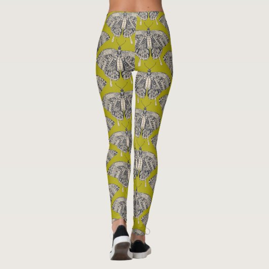Leggings basalte de citron papillon (Dos)