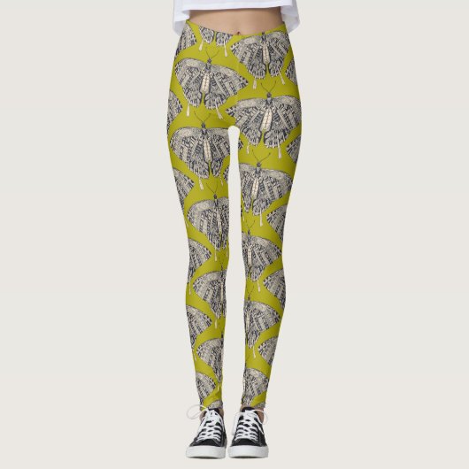 Leggings basalte de citron papillon (Devant)