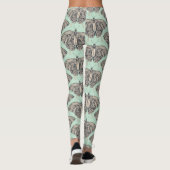 Leggings basalte de la menthe (Dos)
