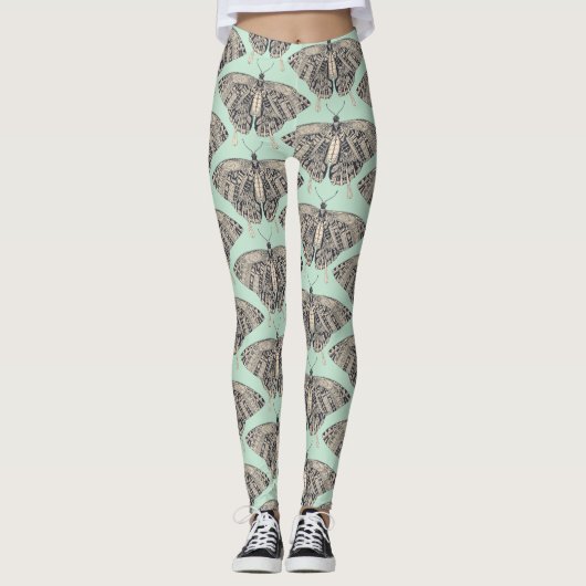 Leggings basalte de la menthe (Devant)