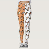Leggings Basculement de sable sibérien Birdorable (Devant)
