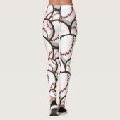 Leggings Baseball : Classique Motif sans couture (Dos)