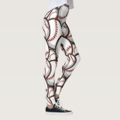 Leggings Baseball : Classique Motif sans couture (Droite)