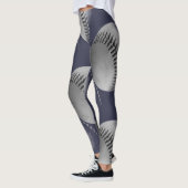 Leggings Baseball noir et blanc (Gauche)