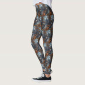 Leggings Basenji équitation moto Halloween effrayant (Gauche)