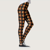 Leggings Basket Orange Sur Noir, (Droite)