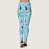 Leggings Bateaux nautiques Motif Ocean Voile Aventure (Dos)