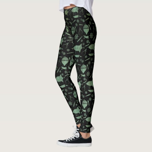 Leggings Bateaux Steampunk Verdigris Bronze (Gauche)