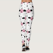LEGGINGS BATS CITROUILLES ROSES (Dos)