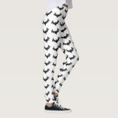 Leggings Bats noirs Jambes blanches Costume d'Halloween (Droite)