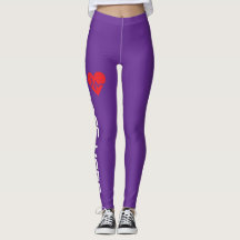 Battement de cœur personnalisé sur fond violet